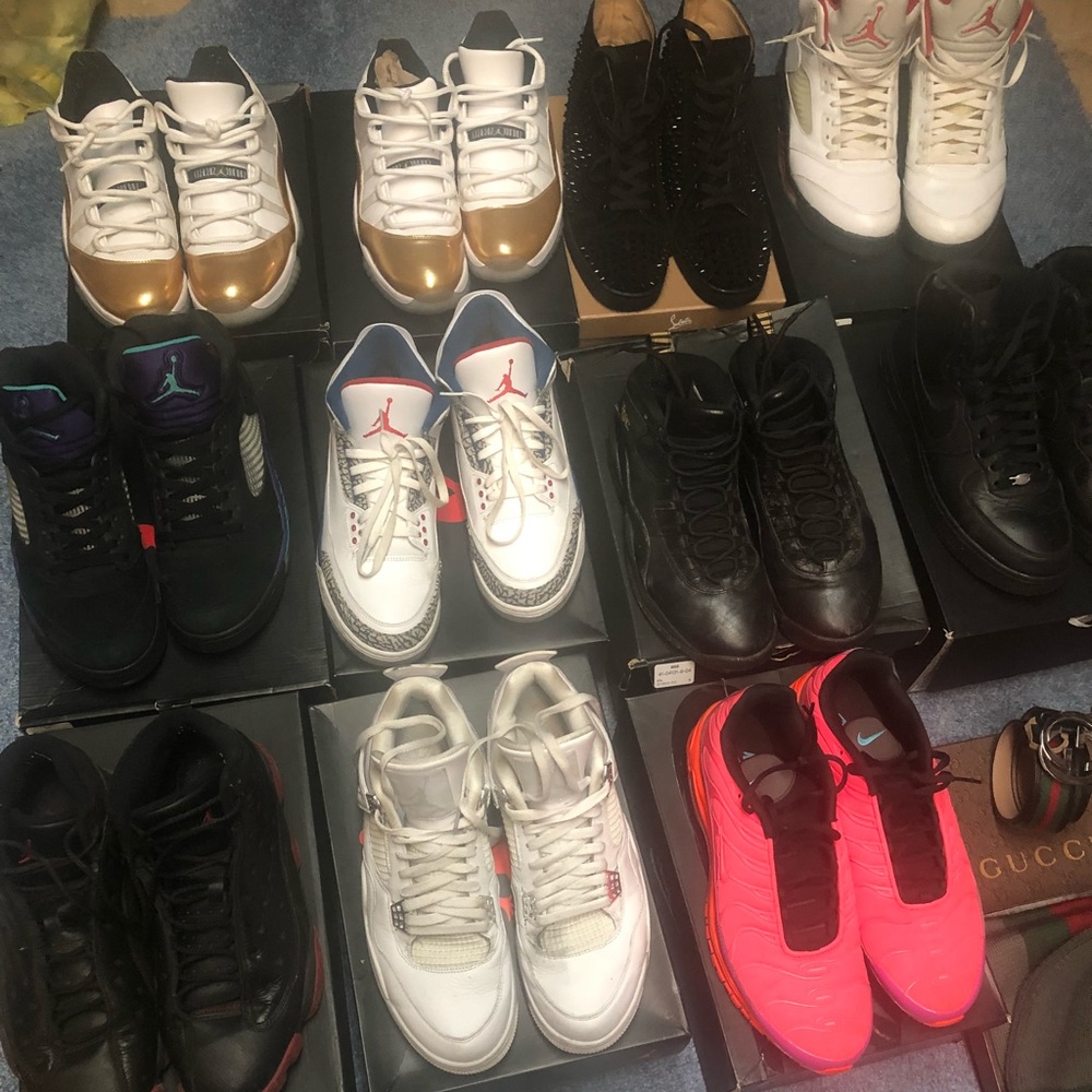 JORDENS & NIKES &  LOUBOUTINS